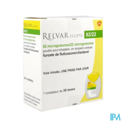 RELVAR ELLIPTA 92/22MCG PDR INH 30
