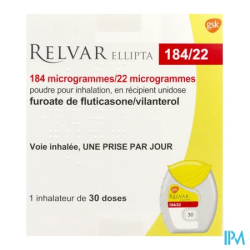RELVAR ELLIPTA 184/22MCG PD INH 30