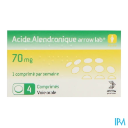 ALENDRONIQUE ACIDE 70MG ARW CPR 4