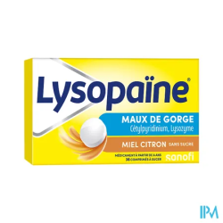 LYSOPAINE MIEL/CITRON CPR S/S18X2