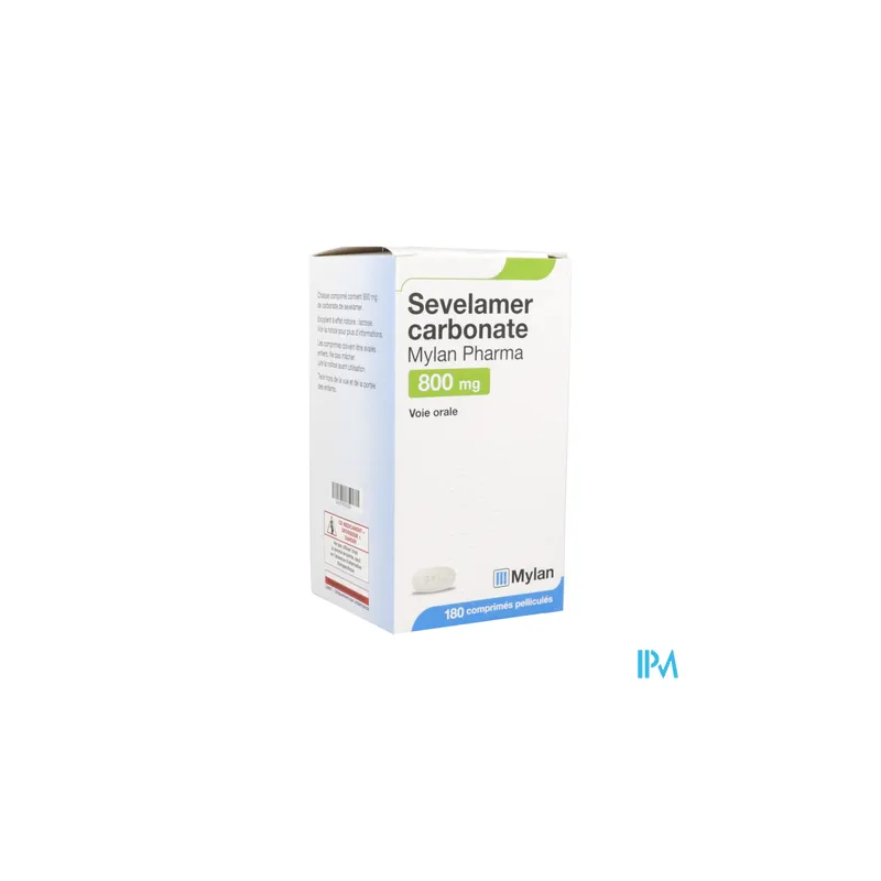 SEVELAMER 800MG VIATRIS CPR 180