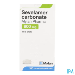 SEVELAMER 800MG VIATRIS CPR 180