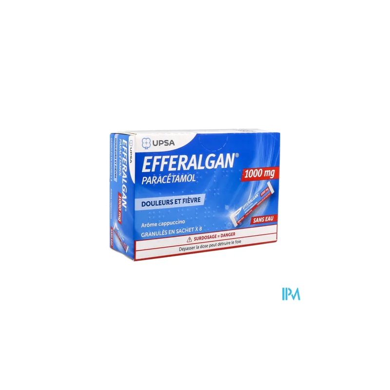 EFFERALGAN 1 000MG SACH 8