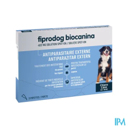 FIPRODOG402MG SPOTON TG/CHIEN PIP3