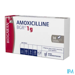 AMOXICILLINE 1G BGR CPR DISP 14