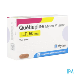 QUETIAPINE LP 50MG VTS CPR 30X1