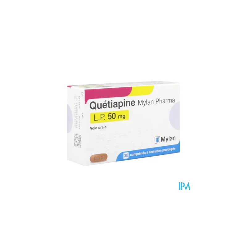 QUETIAPINE LP 50MG VTS CPR 30X1
