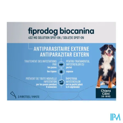 FIPRODOG402MG SPOTON TG/CHIEN PIP3