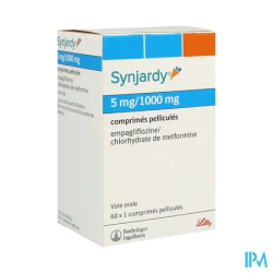 SYNJARDY 5MG/1 000MG CPR 60X1