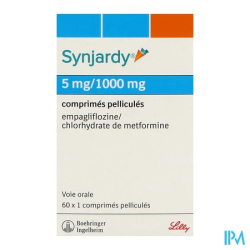 SYNJARDY 5MG/1 000MG CPR 60X1