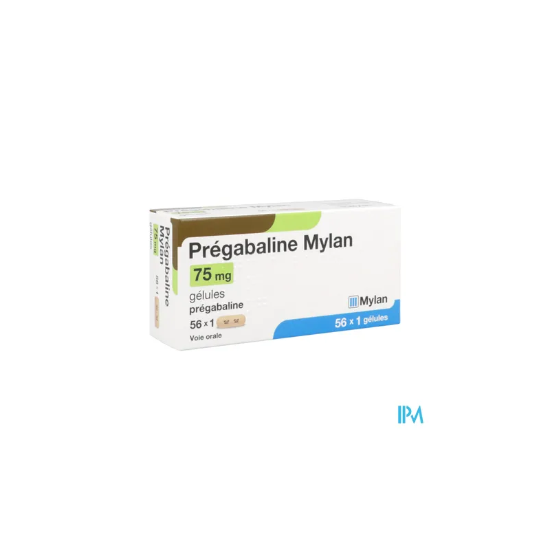 PREGABALINE 75MG VIATRIS GEL 56X1