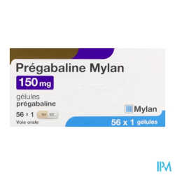 PREGABALINE 150MG VIATRIS GEL 56X1