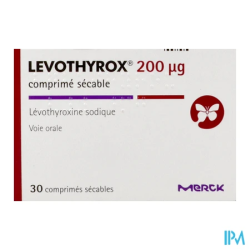 LEVOTHYROX 200MCG CPR SECABLE 30