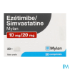 EZETIMIBE/SIMVA 10MG/20MG VTS 30X1