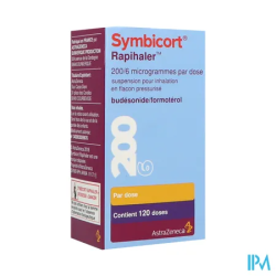 SYMBICORT RAPIHAL 200/6MCG INH 120