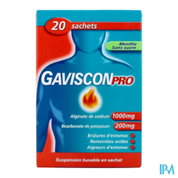GAVISCONPRO MENTHE SACHET 10ML 20