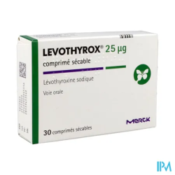 LEVOTHYROX 25MCG CPR SECABLE 30