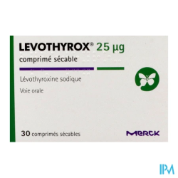 LEVOTHYROX 25MCG CPR SECABLE 30