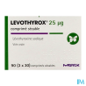 LEVOTHYROX 25MCG CPR SECABLE 90