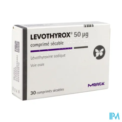 LEVOTHYROX 50MCG CPR SECABLE 30