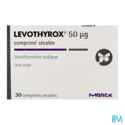LEVOTHYROX 50MCG CPR SECABLE 30