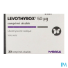 LEVOTHYROX 50MCG CPR SECABLE 30