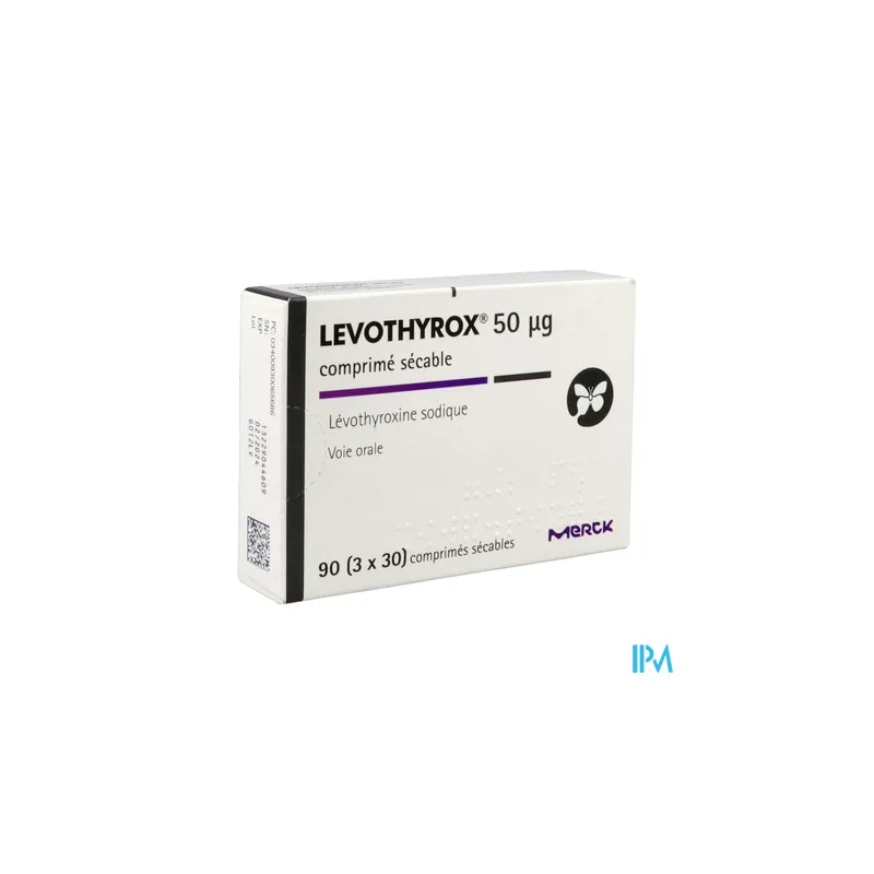 LEVOTHYROX 50MCG CPR SECABLE 90