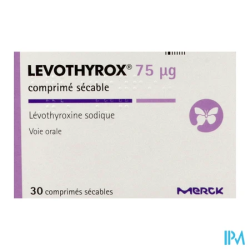 LEVOTHYROX 75MCG CPR SECABLE 30