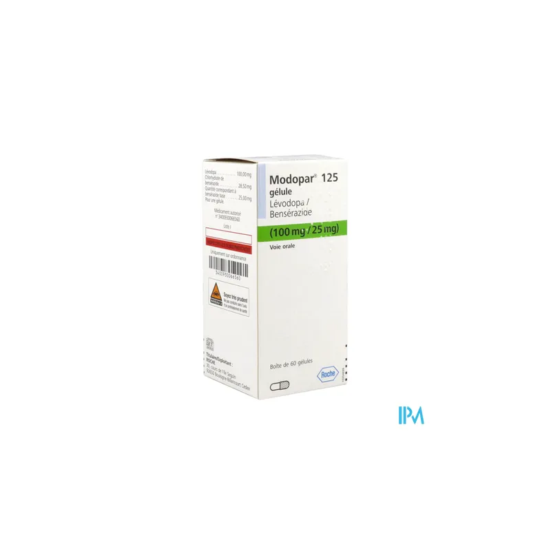 MODOPAR 125MG FL GELULE 60
