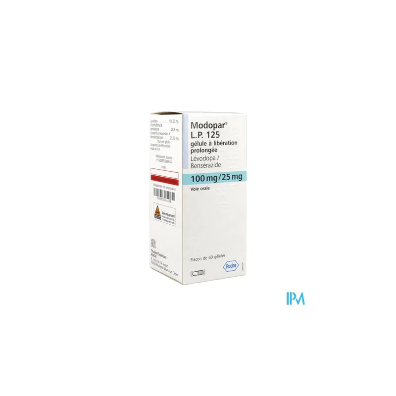 MODOPAR LP 125MG FL GELULE 60