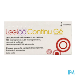 LEELOO CONT GE 100MCG/20MCG CP3X28