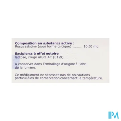 ROSUVASTATINE 10MG ZYDUS CPR 30