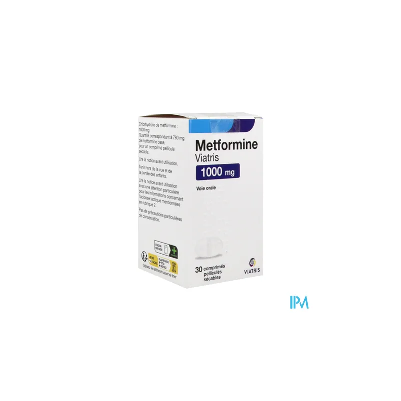 METFORMINE 1 000MG VTS FL CPR S30