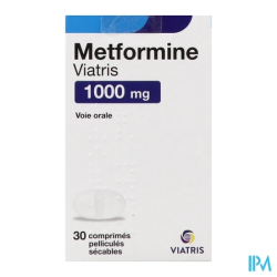 METFORMINE 1 000MG VTS FL CPR S30