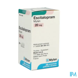 ESCITALOPRAM 20MG VTS CPR SEC 28X1