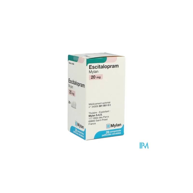 ESCITALOPRAM 20MG VTS CPR SEC 28X1
