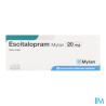 ESCITALOPRAM 20MG VTS CPR SEC 28X1