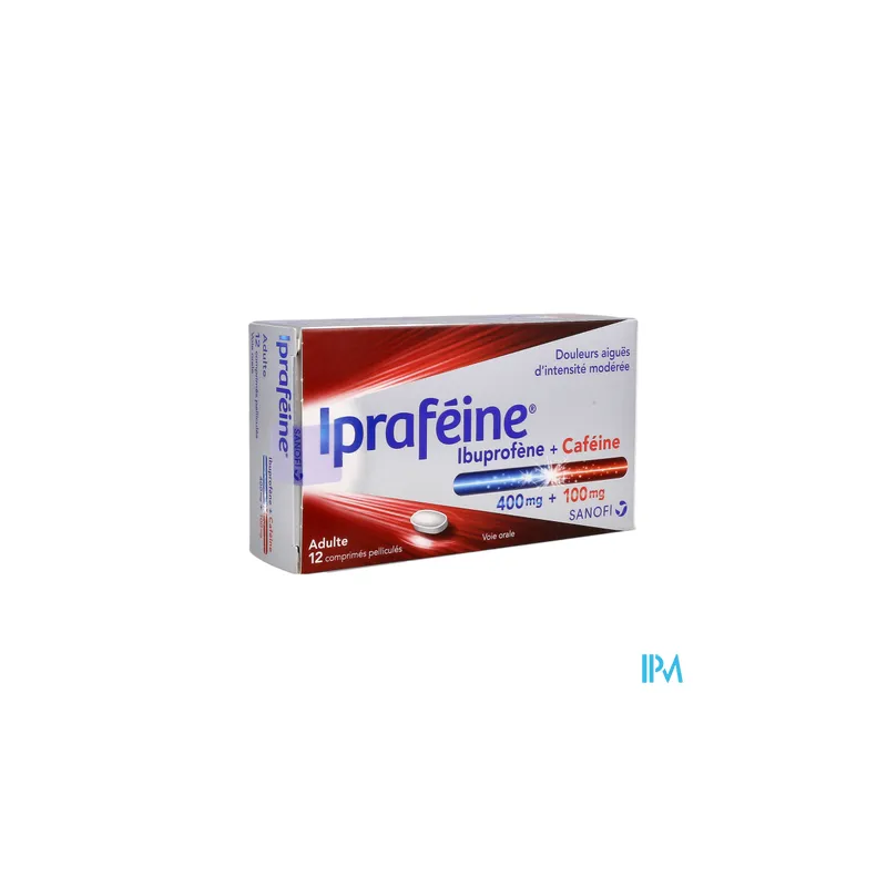 IPRAFEINE 400MG/100MG CPR 12
