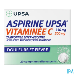 ASPIRINE VIT C UPSA CPR EFF 20