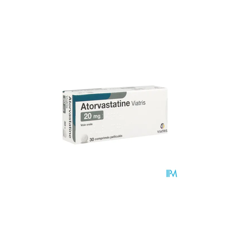 ATORVASTATINE 20MG VIATRIS CPR 30.