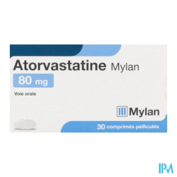 ATORVASTATINE 80MG VIATRIS CPR 30