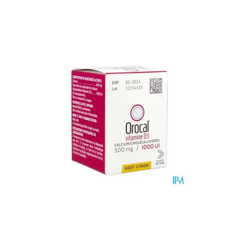 OROCAL D3 500MG/1000UI CPR 30