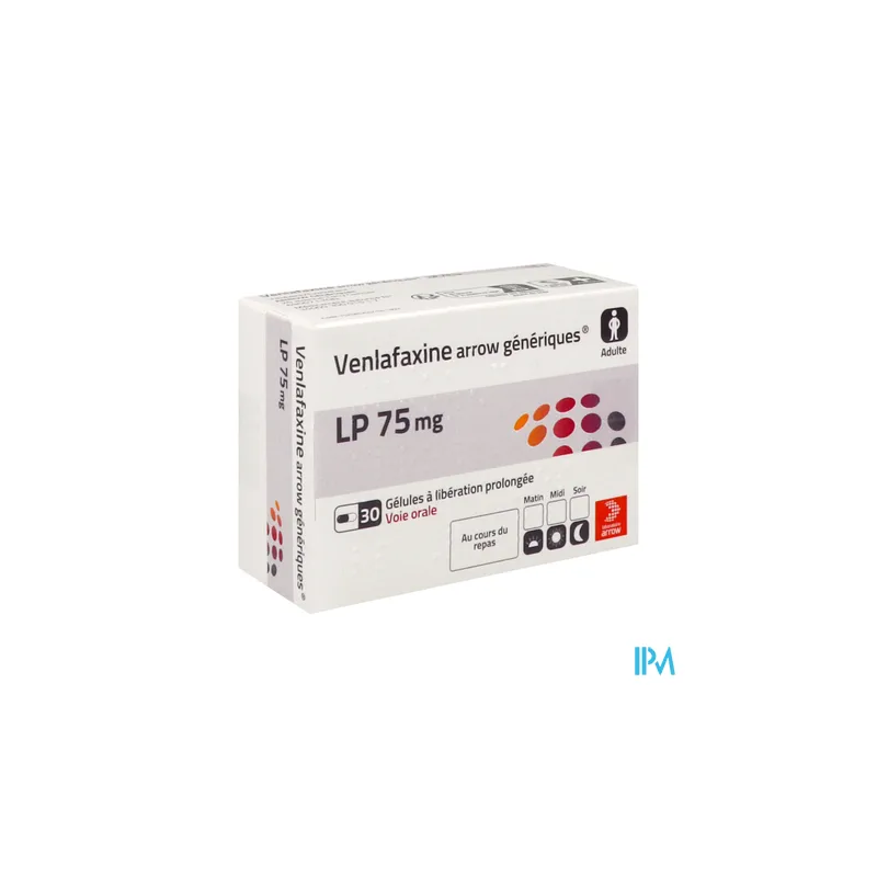 VENLAFAXINE LP 75MG ARROW GELULE30