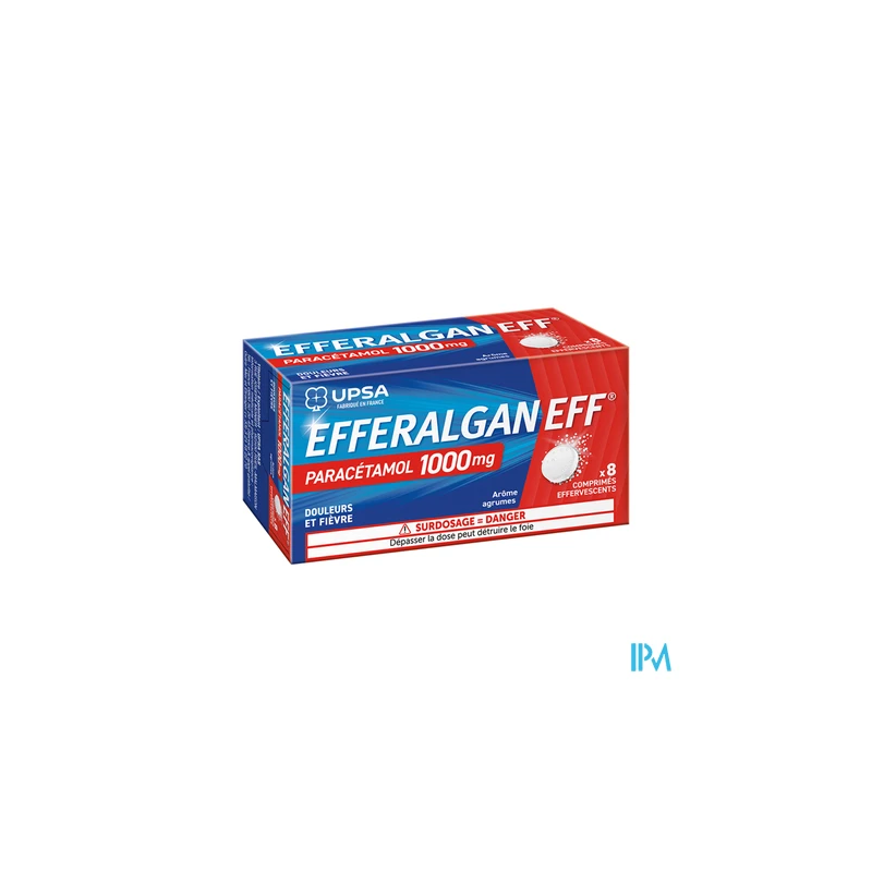 EFFERALGANEFF 1 000MG CPR EFF 8