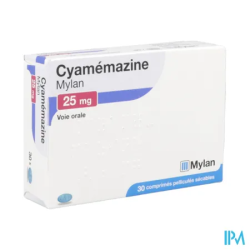 CYAMEMAZINE 25MG VTS CPR SEC 30