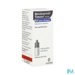 BIMAT/TIMO 0,3MG+5MG/ML VTS COL3ML