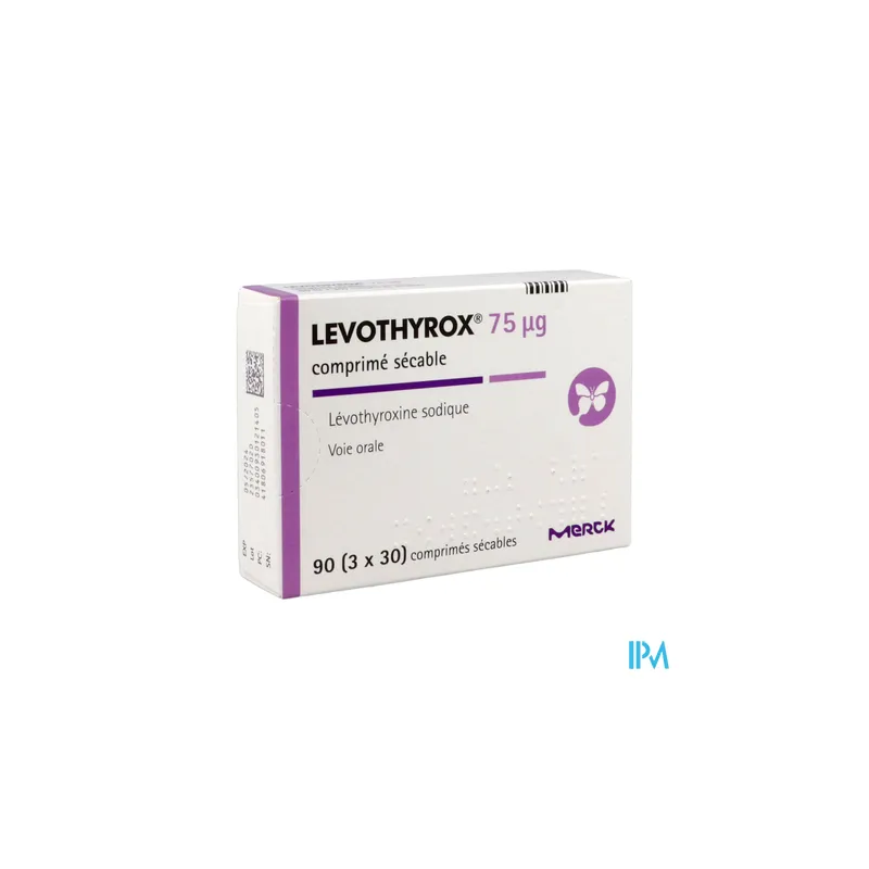 LEVOTHYROX 75MCG CPR SECABLE 90