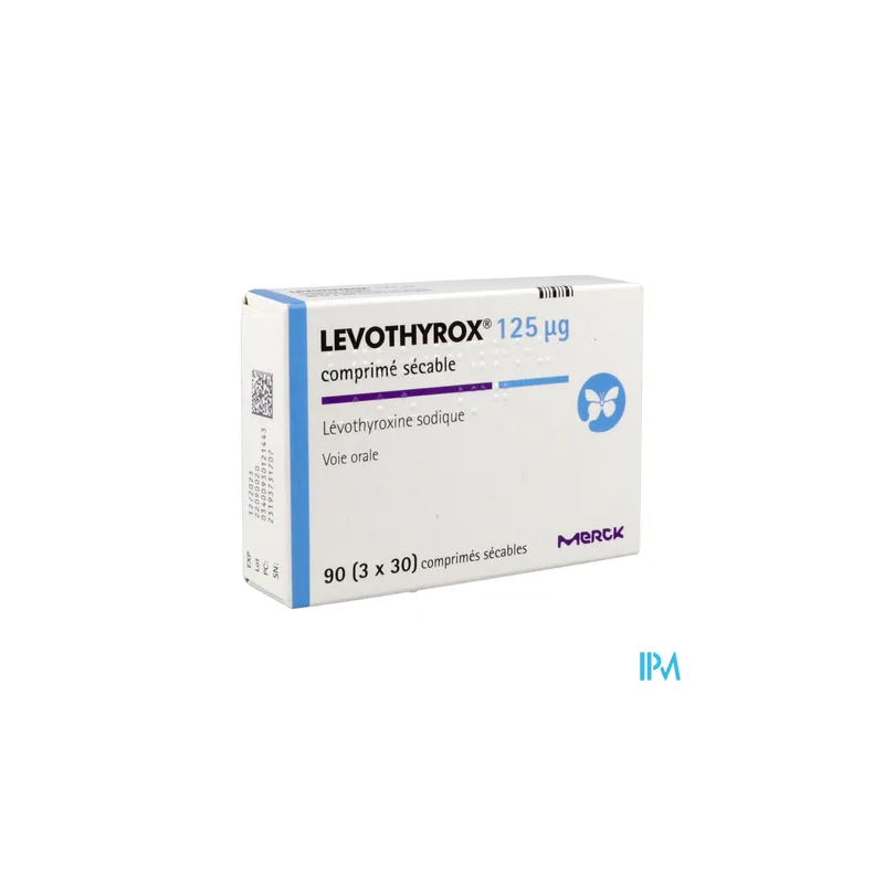 LEVOTHYROX 125MCG CPR SECABLE 90