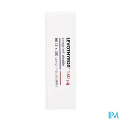 LEVOTHYROX 150MCG CPR SECABLE 90