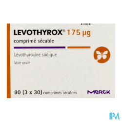 LEVOTHYROX 175MCG CPR SECABLE 90